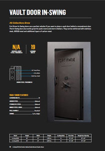 In-Swing Vault Door 8240 Dark Granite