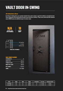 In-Swing Vault Door 8248 Dark Granite